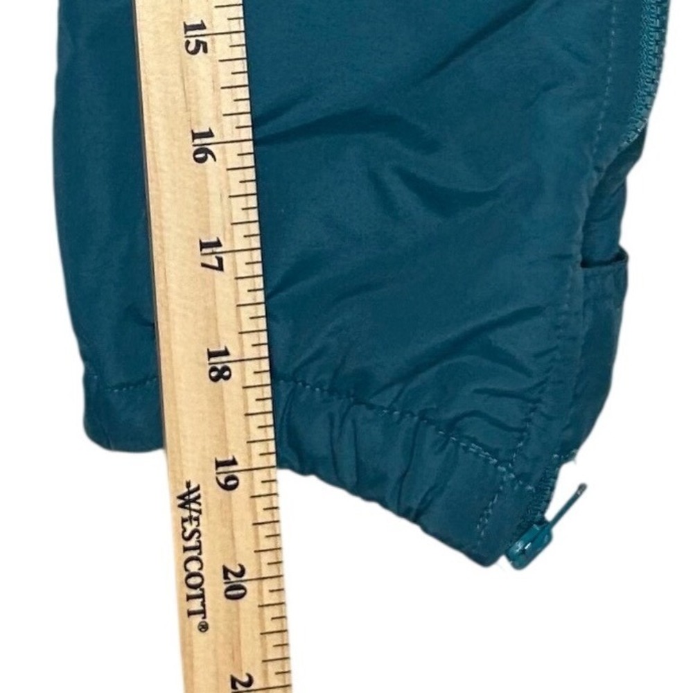 LL Bean Kids Teal Green Fleece Lined Snow Pants Vintage Made in USA XS U317 - Picture 3 of 9